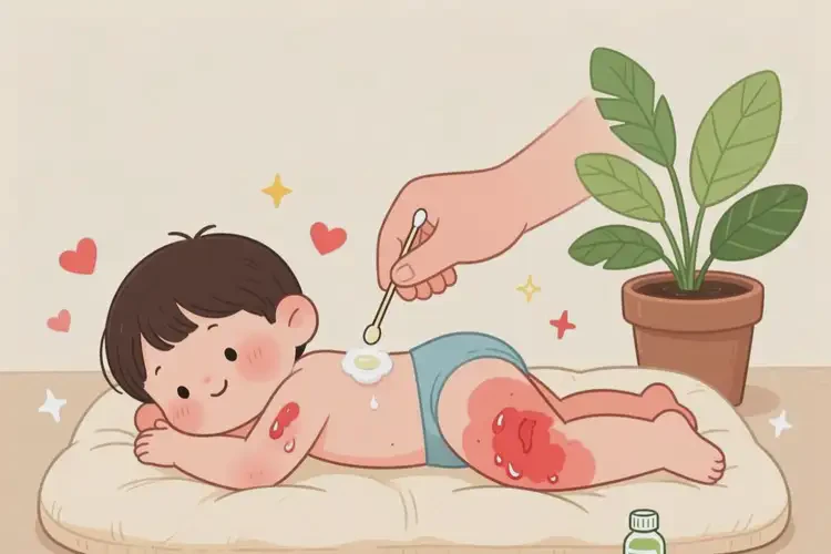 少兒大腿上起濕疹能徹底自愈嗎(圖1)