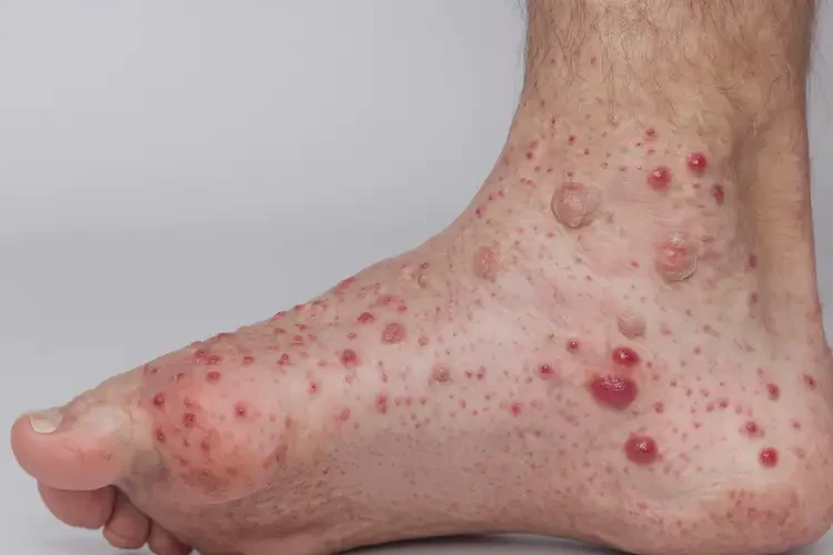 男人腳上出濕疹不管它會(huì)自己痊愈嗎(圖3)
