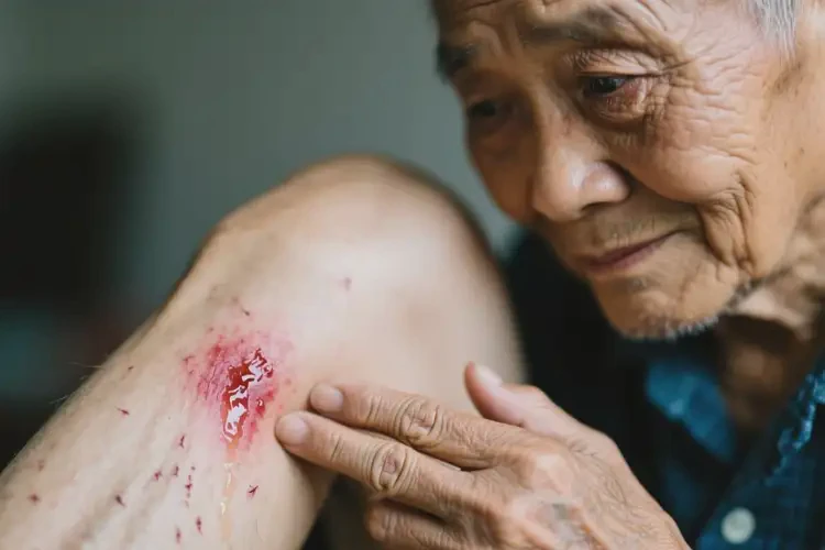 老人小腿有濕疹不管它會(huì)自己好嗎(圖2)