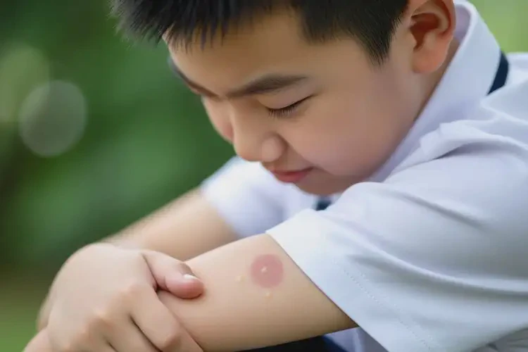 中學生全身偶爾起濕疹不管它會自己痊愈嗎(圖1)