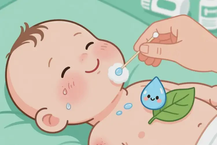 寶寶脖子出濕疹可不可以徹底自愈(圖2)