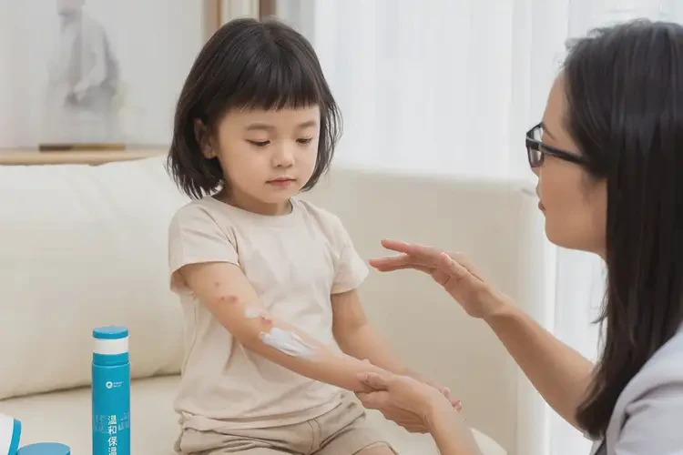 小兒手臂起濕疹能徹底自愈嗎(圖2)