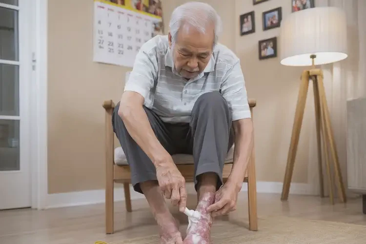 老年人腳上容易起濕疹不管它會自己自愈嗎(圖2)