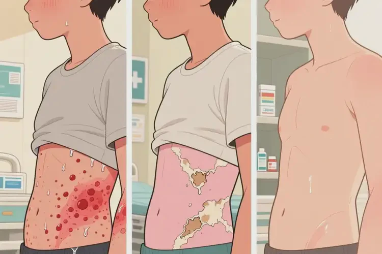 青少年肚子上偶爾起濕疹能徹底自愈嗎(圖1)