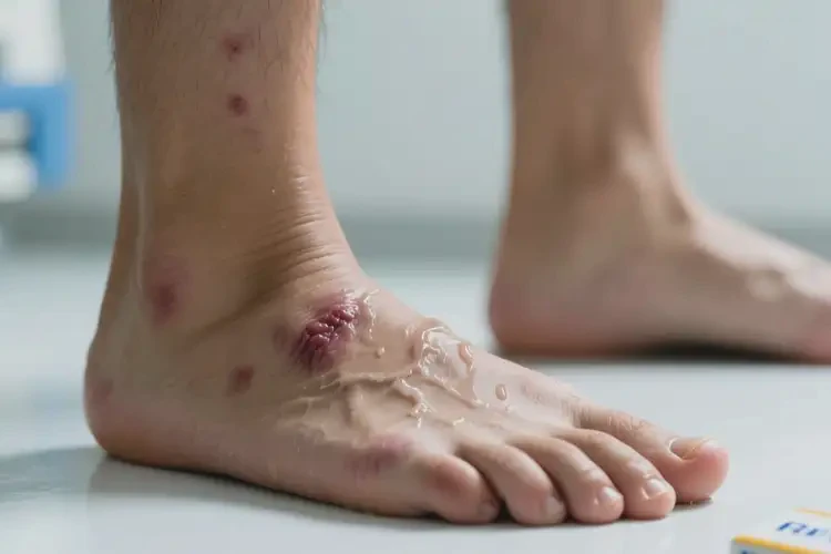 男人腳上起濕疹能不能徹底自愈(圖1)