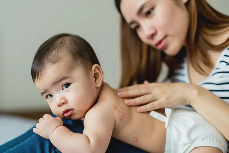 寶寶全身經(jīng)常起濕疹不管它會(huì)自己自愈嗎(圖1)