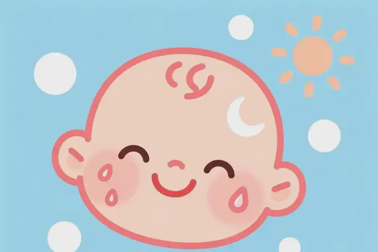 新生兒臉上長濕疹可不可以徹底自愈(圖1)