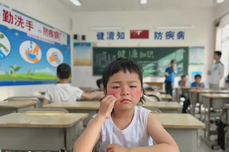 小學(xué)生臉上出現(xiàn)濕疹能靠自己自愈嗎(圖2)