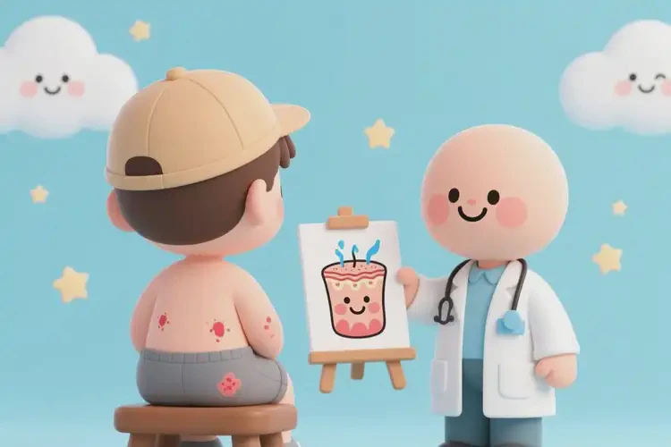 小學(xué)生屁股出現(xiàn)濕疹能徹底自愈嗎(圖1)