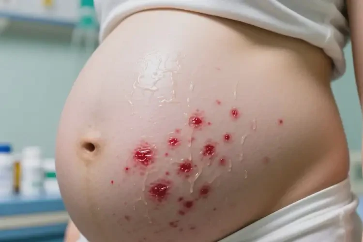 产妇肚子上起湿疹可不可以彻底自愈(图1)