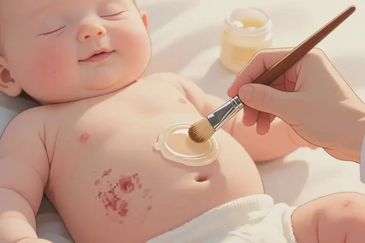 嬰兒肚子出現(xiàn)濕疹能夠徹底治愈嗎(圖1)