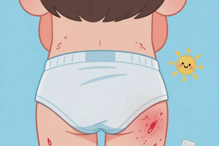 少儿屁股出现湿疹不管它会自己自愈吗(图1)