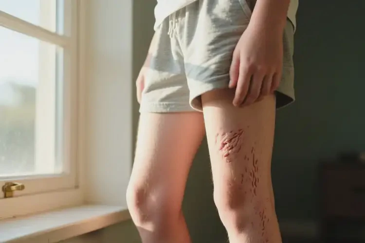 青少年大腿偶爾長濕疹能不能徹底自愈(圖1)