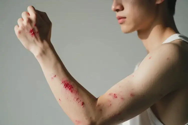 男人手臂上偶爾長濕疹不管它會(huì)自己自愈嗎(圖3)