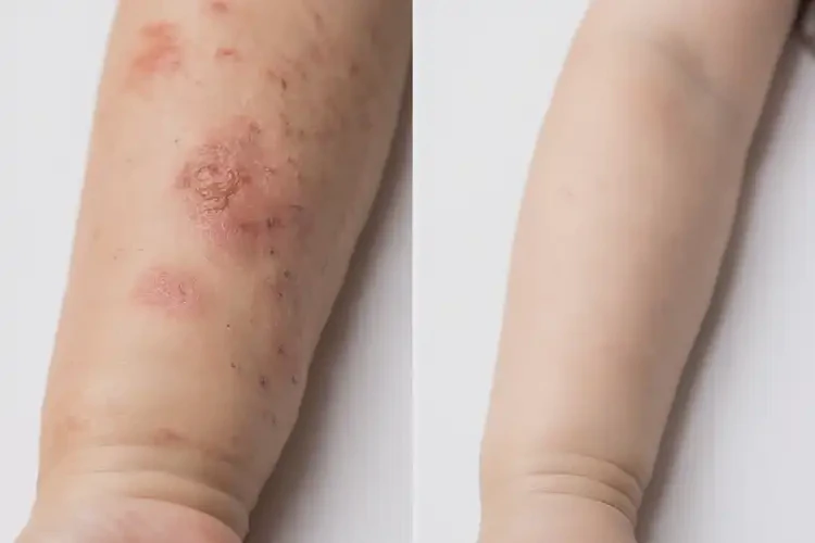 小兒手臂容易長濕疹不管它會自己自愈嗎(圖1)