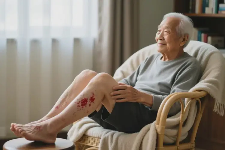 高齡老人大腿上出現(xiàn)濕疹不管它會自己痊愈嗎(圖3)