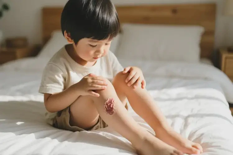 少兒大腿上有濕疹能徹底自愈嗎(圖3)