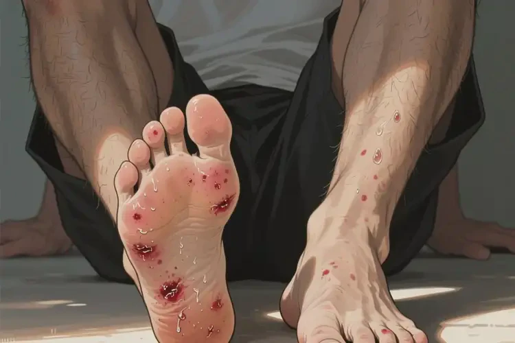 男性腳上長濕疹不管它會自己痊愈嗎(圖2)