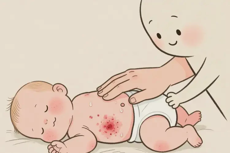 小兒肚子上出現(xiàn)濕疹不管它會(huì)自己痊愈嗎(圖3)