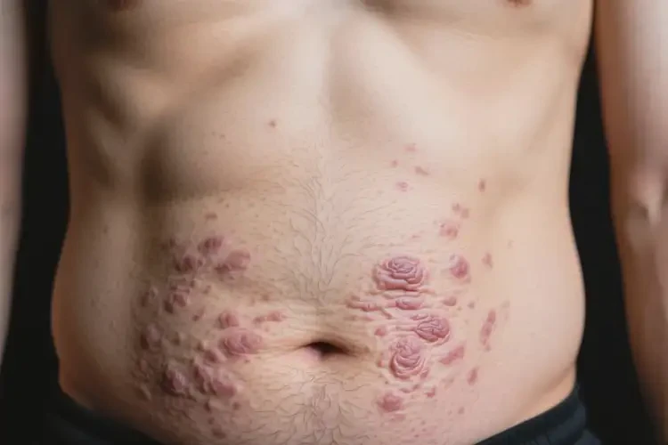 男人肚子出濕疹能不能徹底自愈(圖1)