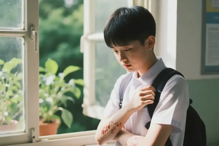 中學(xué)生四肢偶爾起濕疹能不能徹底自愈(圖2)