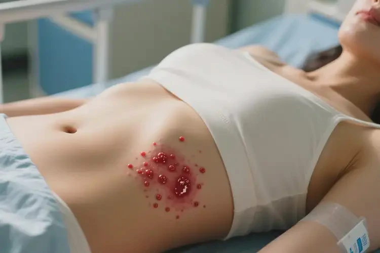 女人肚子上长湿疹不管它会自己痊愈吗(图4)