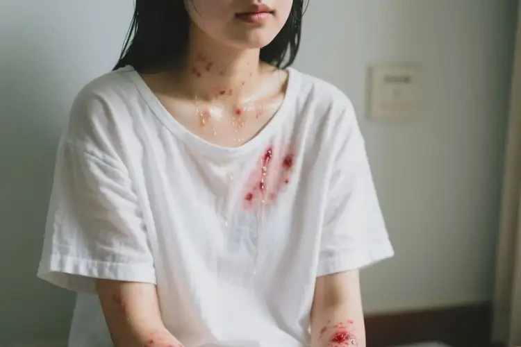 女生全身經(jīng)常起濕疹不管它會自己自愈嗎(圖4)