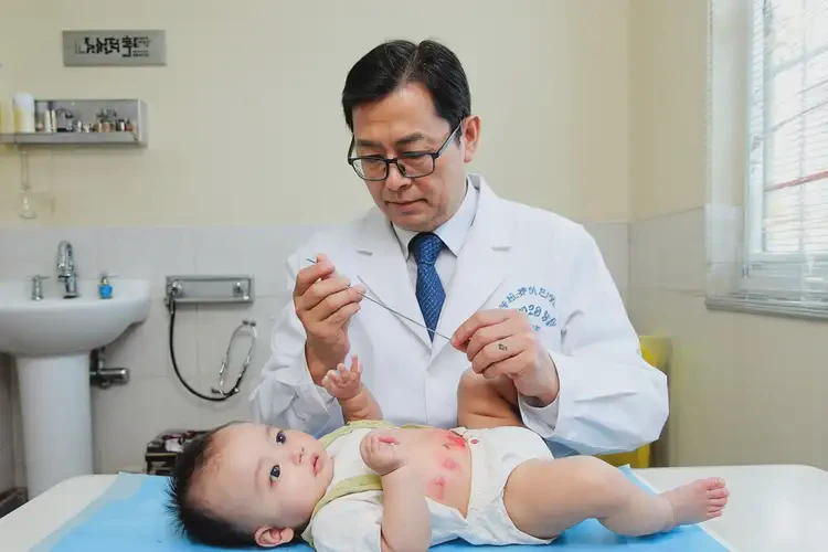 嬰幼兒肚子上出濕疹不管它會自己好嗎(圖2)