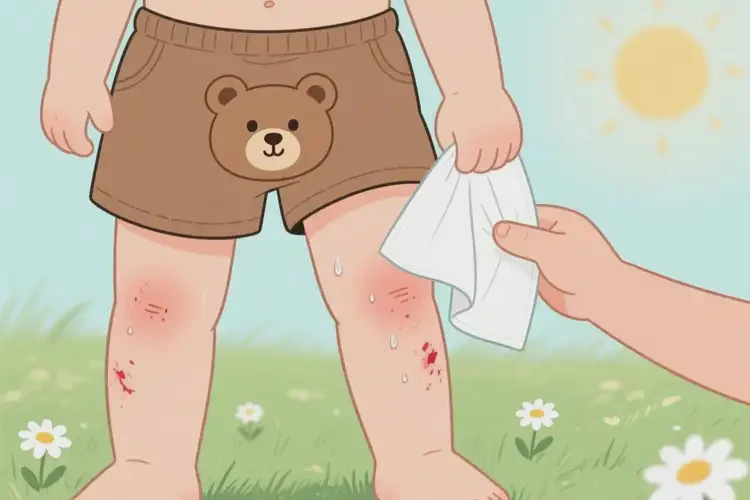 孩子大腿上经常起湿疹不管它会自己痊愈吗(图2)