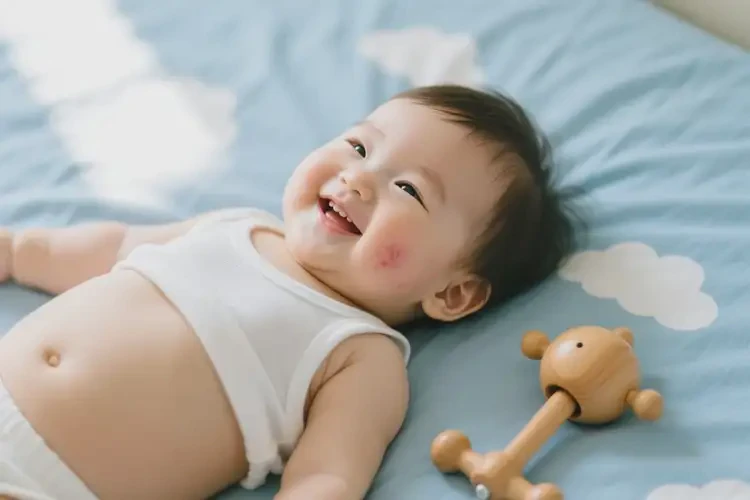 寶寶肚子上偶爾起濕疹能夠徹底治愈嗎(圖2)