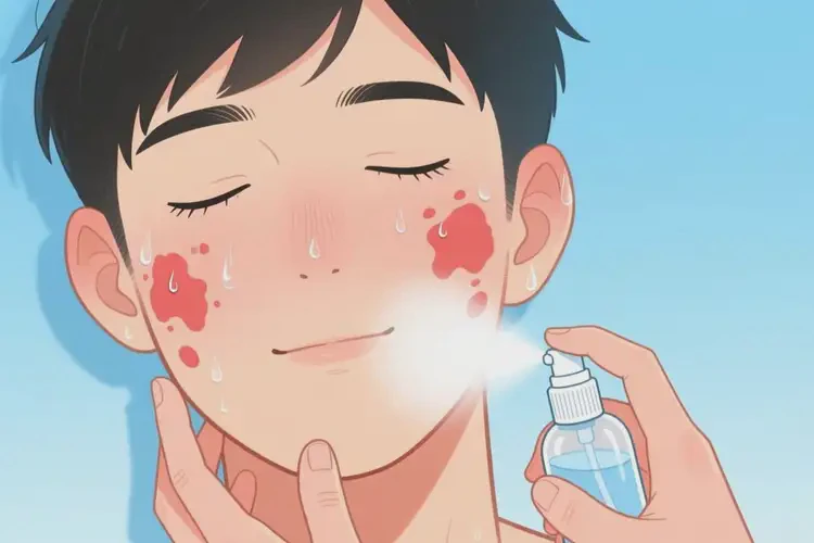 青年人臉上有濕疹能夠徹底治愈嗎(圖2)