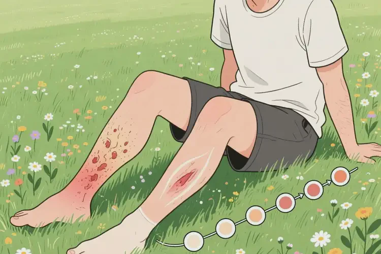 男生小腿出現(xiàn)濕疹可不可以徹底自愈(圖2)