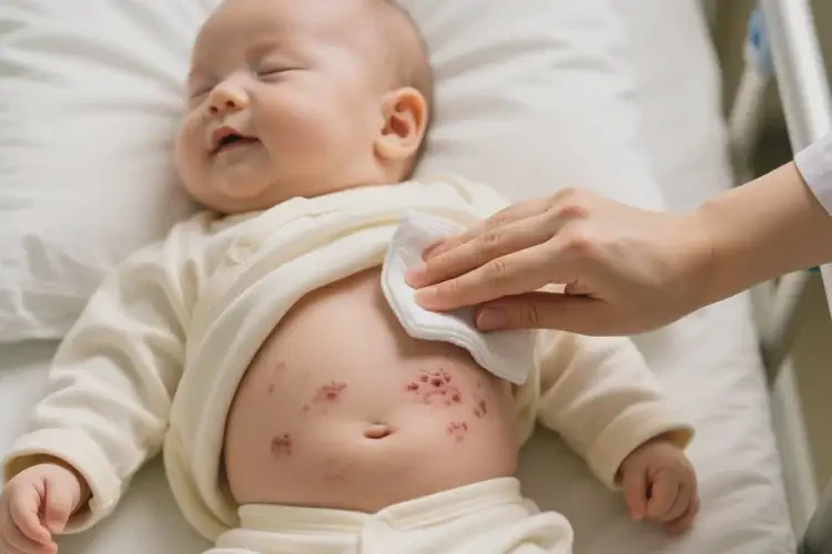 嬰兒肚子出現(xiàn)濕疹能夠徹底治愈嗎(圖3)