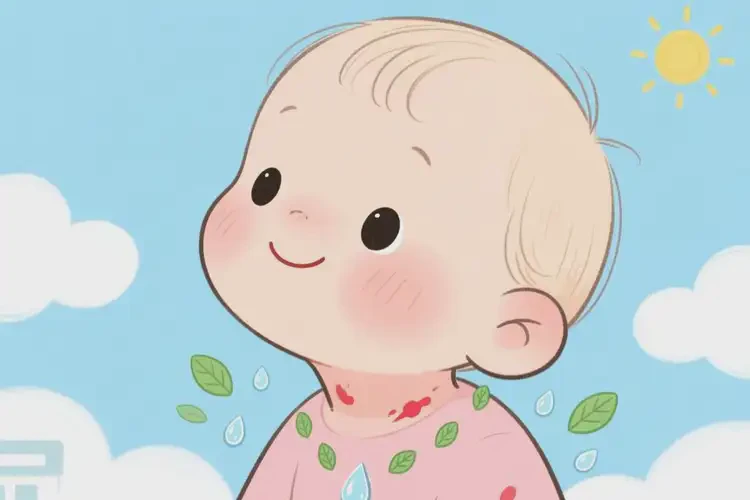 兒童脖子上出濕疹不管它會自己好嗎(圖4)