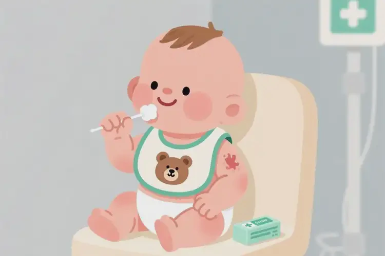 嬰兒脖子上偶爾起濕疹能夠徹底治愈嗎(圖2)