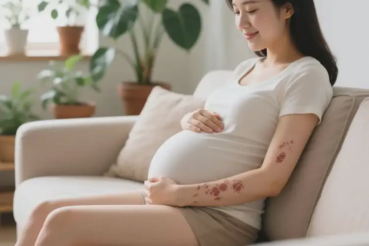 产妇身上容易长湿疹不管它会自己好吗(图2)