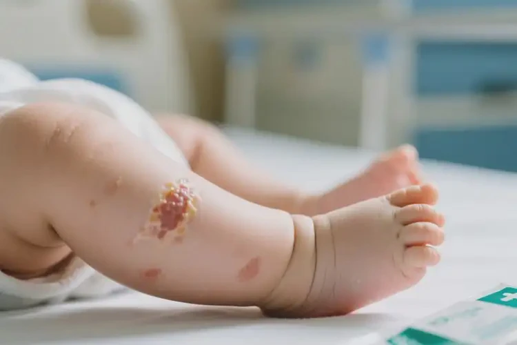 嬰幼兒小腿偶爾長濕疹不管它會自己痊愈嗎(圖1)