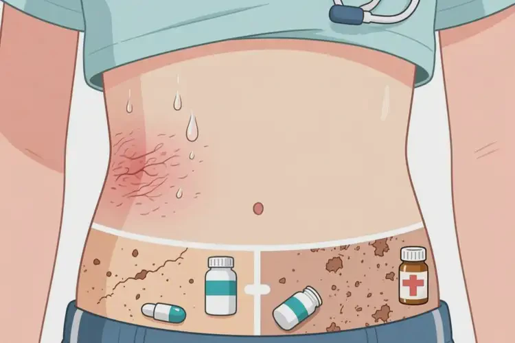 青少年肚子上偶爾起濕疹不管它會自己痊愈嗎(圖3)