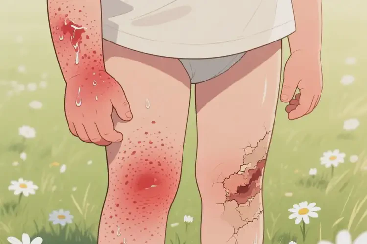 小孩四肢出濕疹能徹底自愈嗎(圖4)