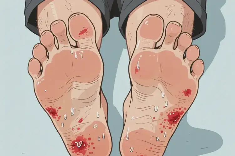 男生腳上容易起濕疹不管它會自己痊愈嗎(圖3)