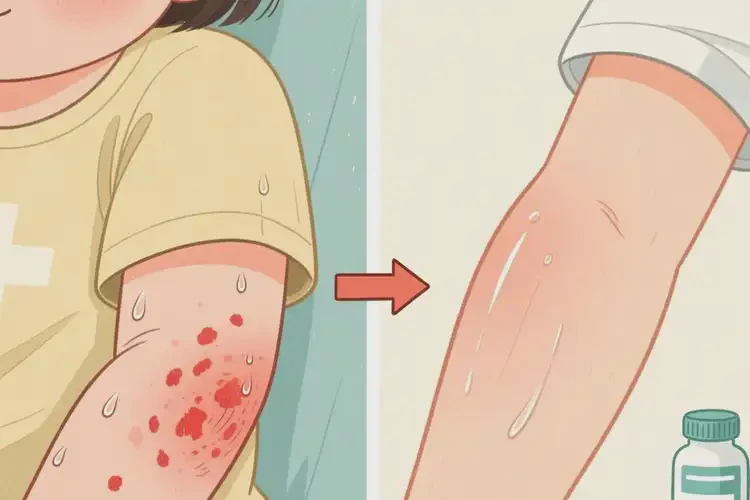 少兒手臂上容易長(zhǎng)濕疹能夠徹底治愈嗎(圖3)