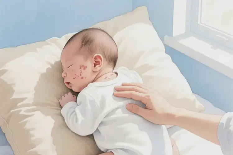 新生兒脖子出現(xiàn)濕疹能夠徹底治愈嗎(圖3)