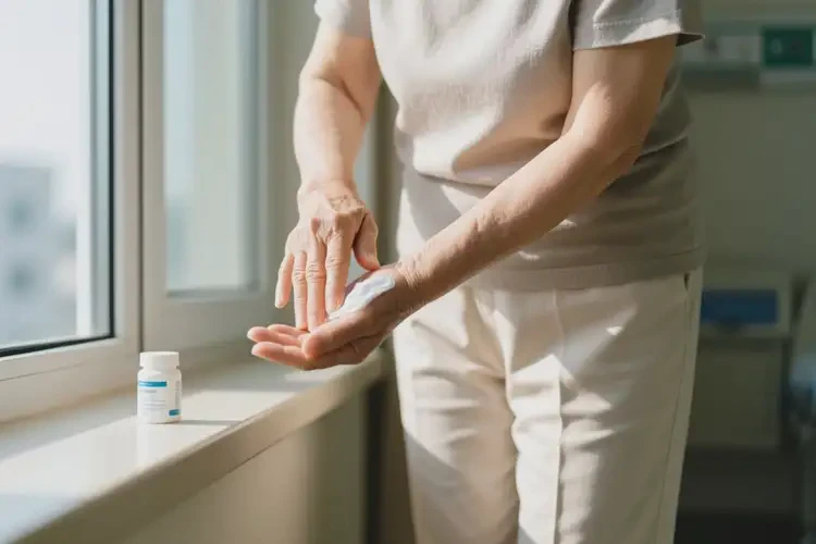 老年人大腿偶爾長濕疹能靠自己自愈嗎(圖1)