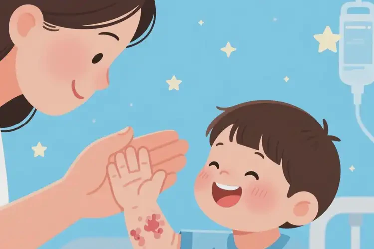 幼兒手上出現(xiàn)濕疹能夠徹底治愈嗎(圖2)