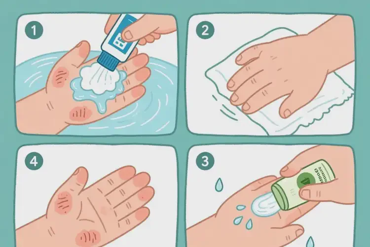 小兒手上出濕疹能夠徹底治愈嗎(圖2)