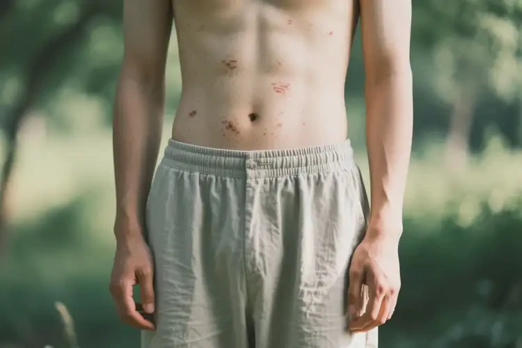 青年人肚子上偶爾起濕疹能徹底自愈嗎(圖1)