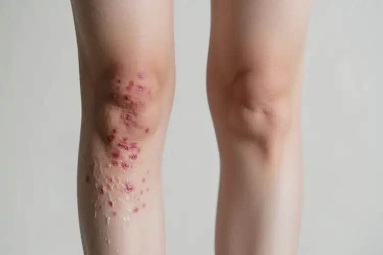 女人小腿長(zhǎng)濕疹不管它會(huì)自己好嗎(圖4)