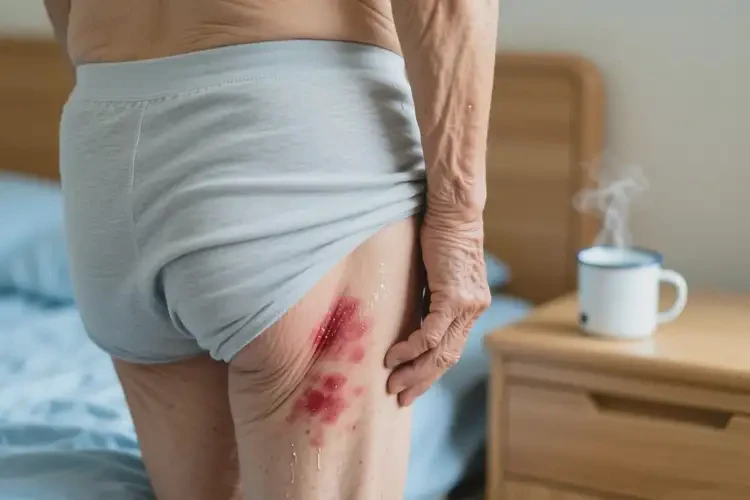 高齡老人屁股起濕疹不管它會自己自愈嗎(圖3)