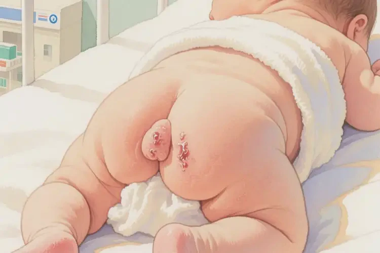 新生兒肛周出現(xiàn)濕疹不管它會自己自愈嗎(圖3)