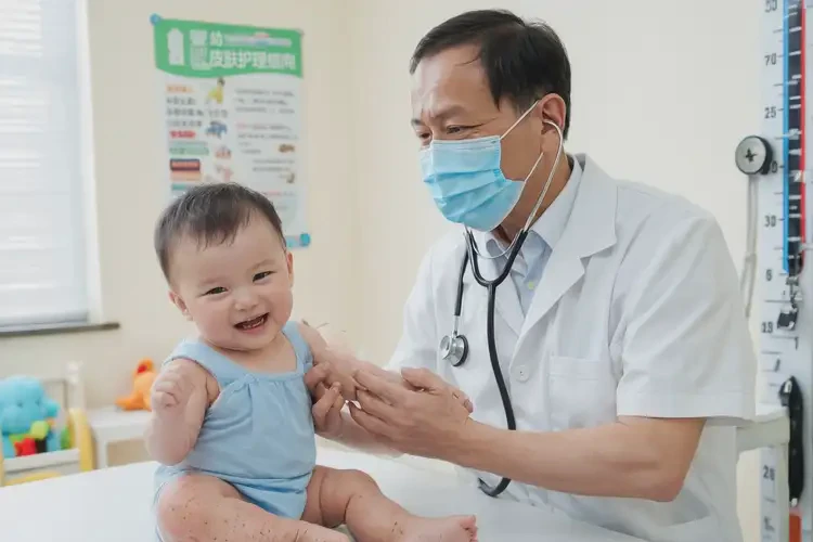 婴幼儿身上偶尔长湿疹不管它会自己好吗(图1)